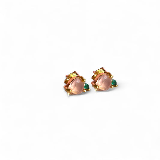 Peachy Stud Earring Pair