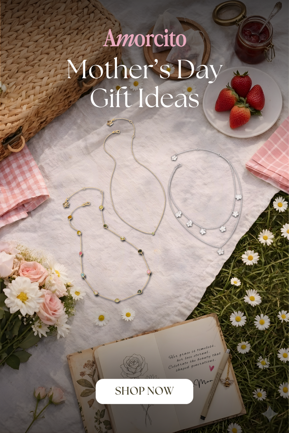 Mother’s Day Gift Ideas: Erato, Thalia &amp; Flower Child Layered Necklaces
