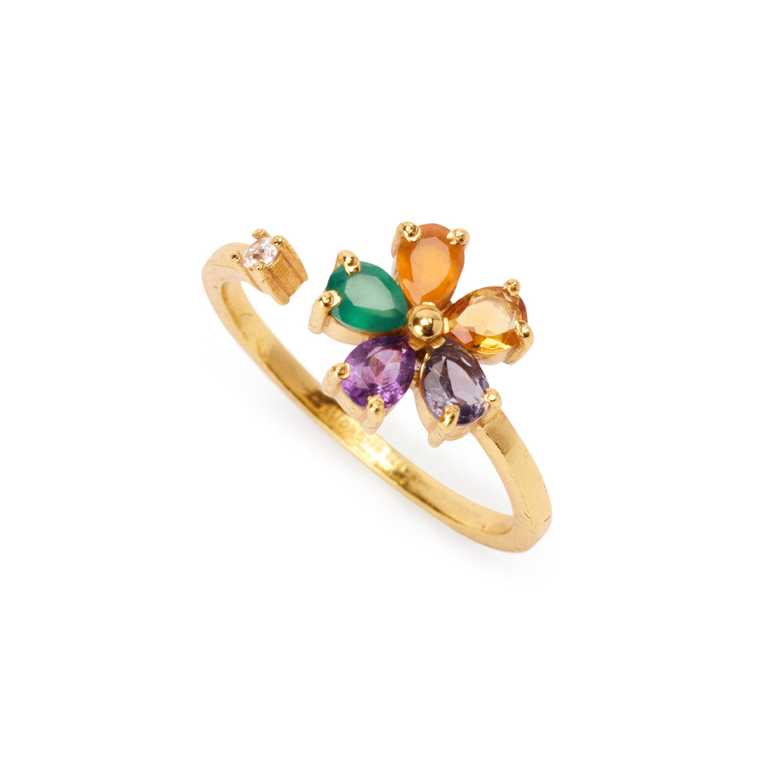 Rainbow Daisy Ring