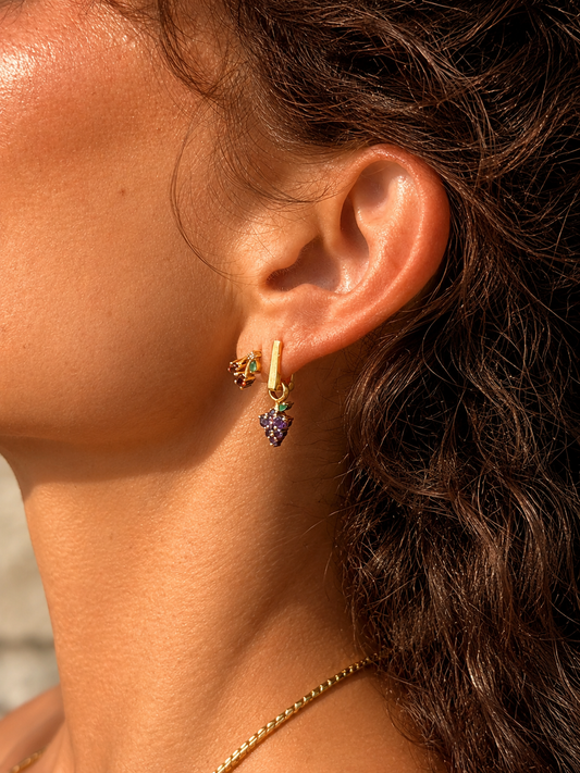 Grape Expectations Earring Charm Pair