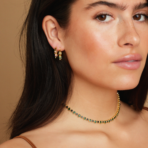 Aros Huggie con pinchos Jardin