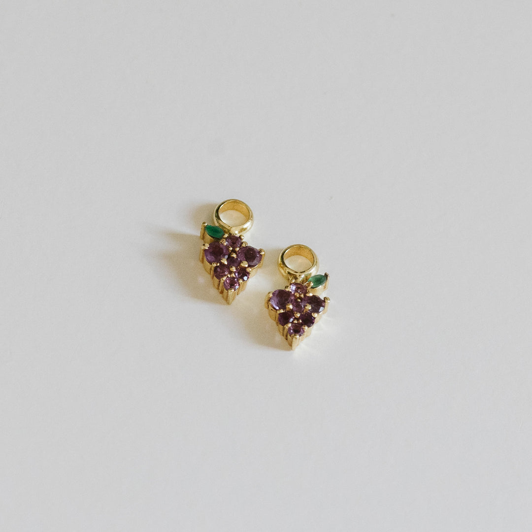 Grape Expections Earring Charm Pair