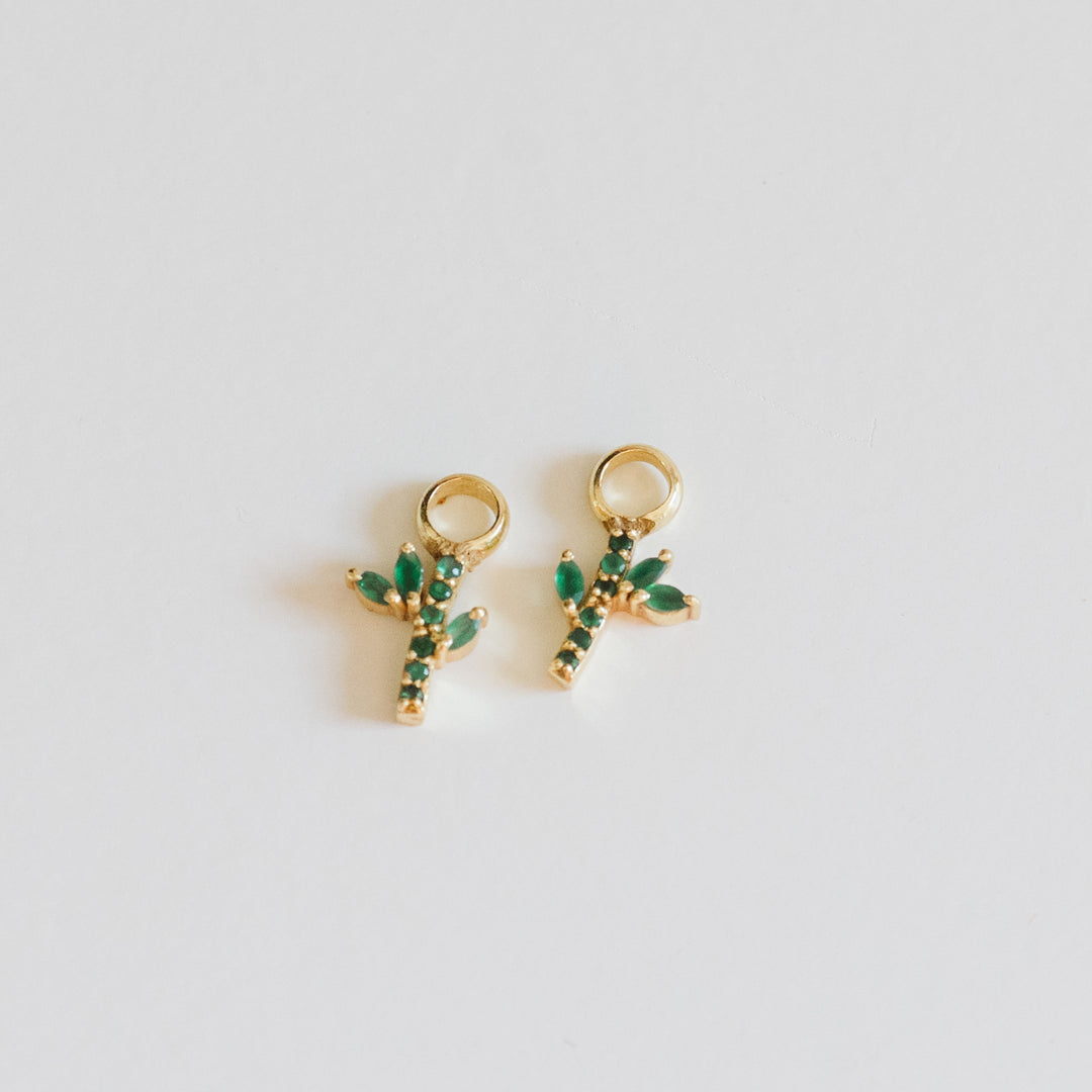 Bamboo Earring Charm Pair