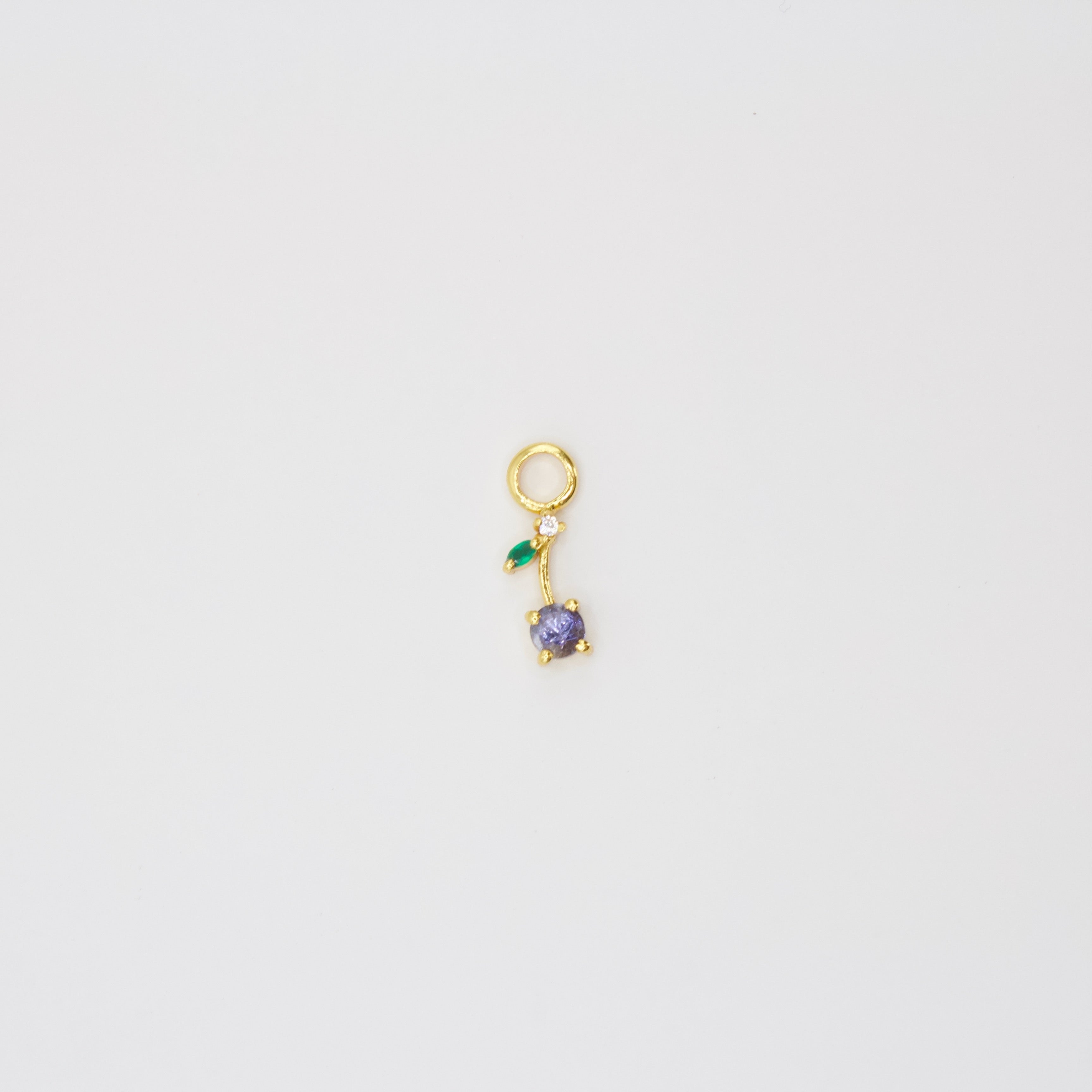 Blueberry Earring Charm Single
