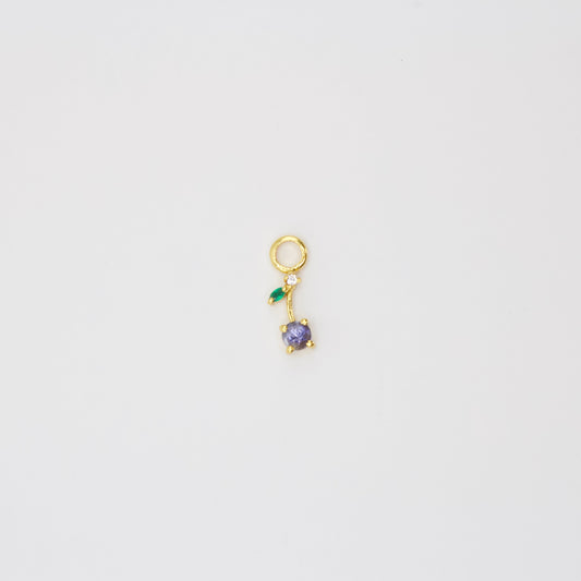 Blueberry Earring Charm Single