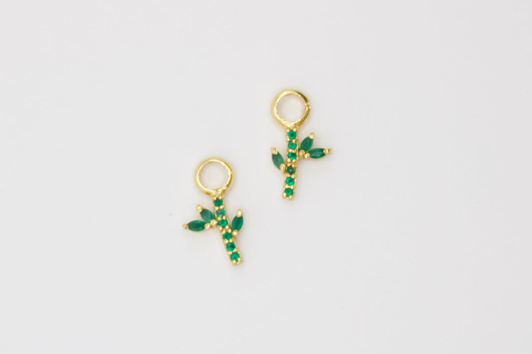 Bamboo Earring Charm Pair