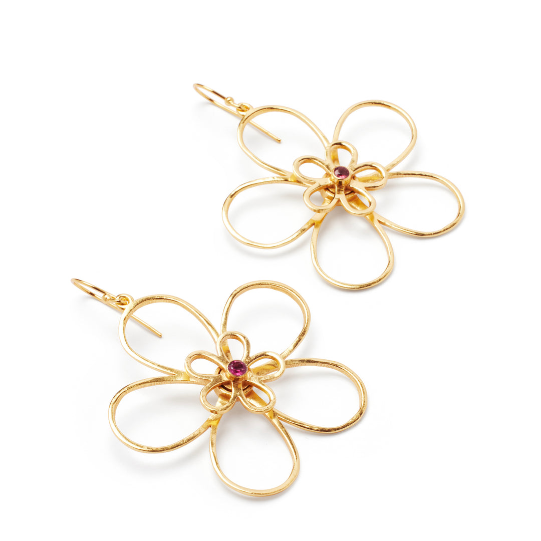 Amorcito Daisy Spinner Earring