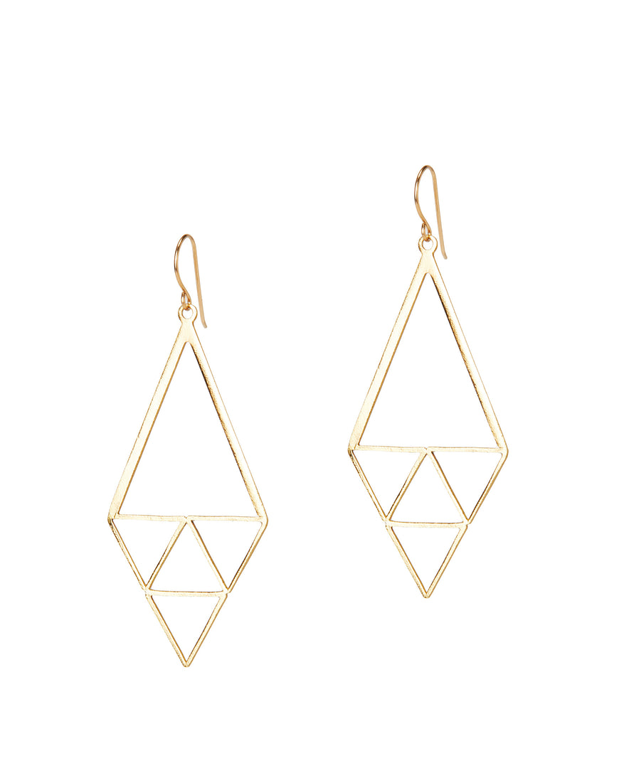 Inner Triangle Earrings