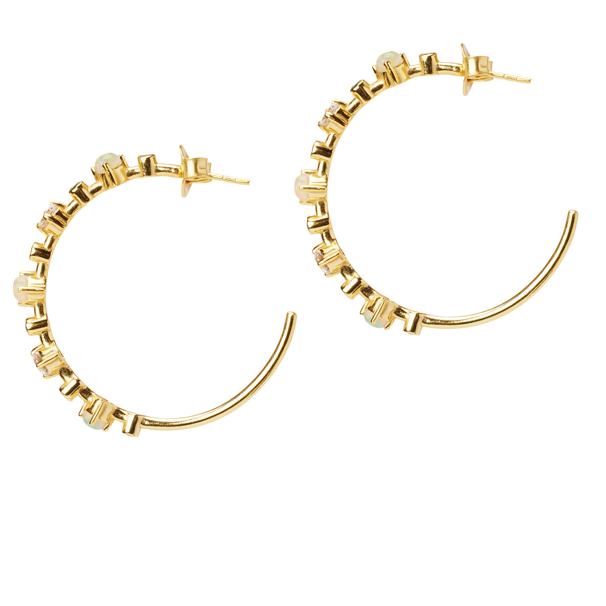 Le Ciel Multicolor Gemstone Hoops