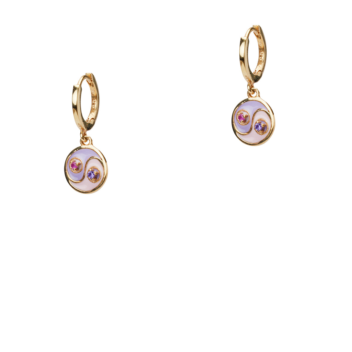 Pendientes Huggie Yin Yang