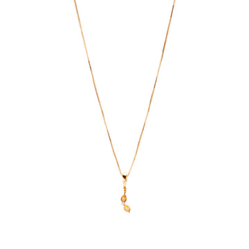 Banana Necklace Charm on Pretty Box Chain