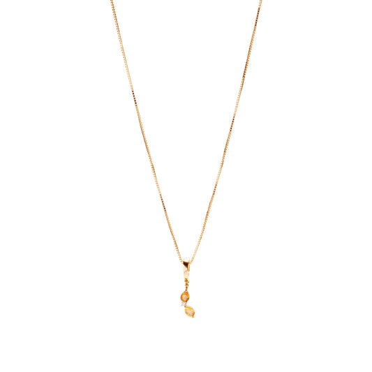 Banana Necklace Charm on Pretty Box Chain