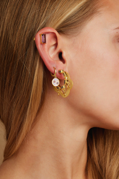 Pendientes Huggie Yin Yang