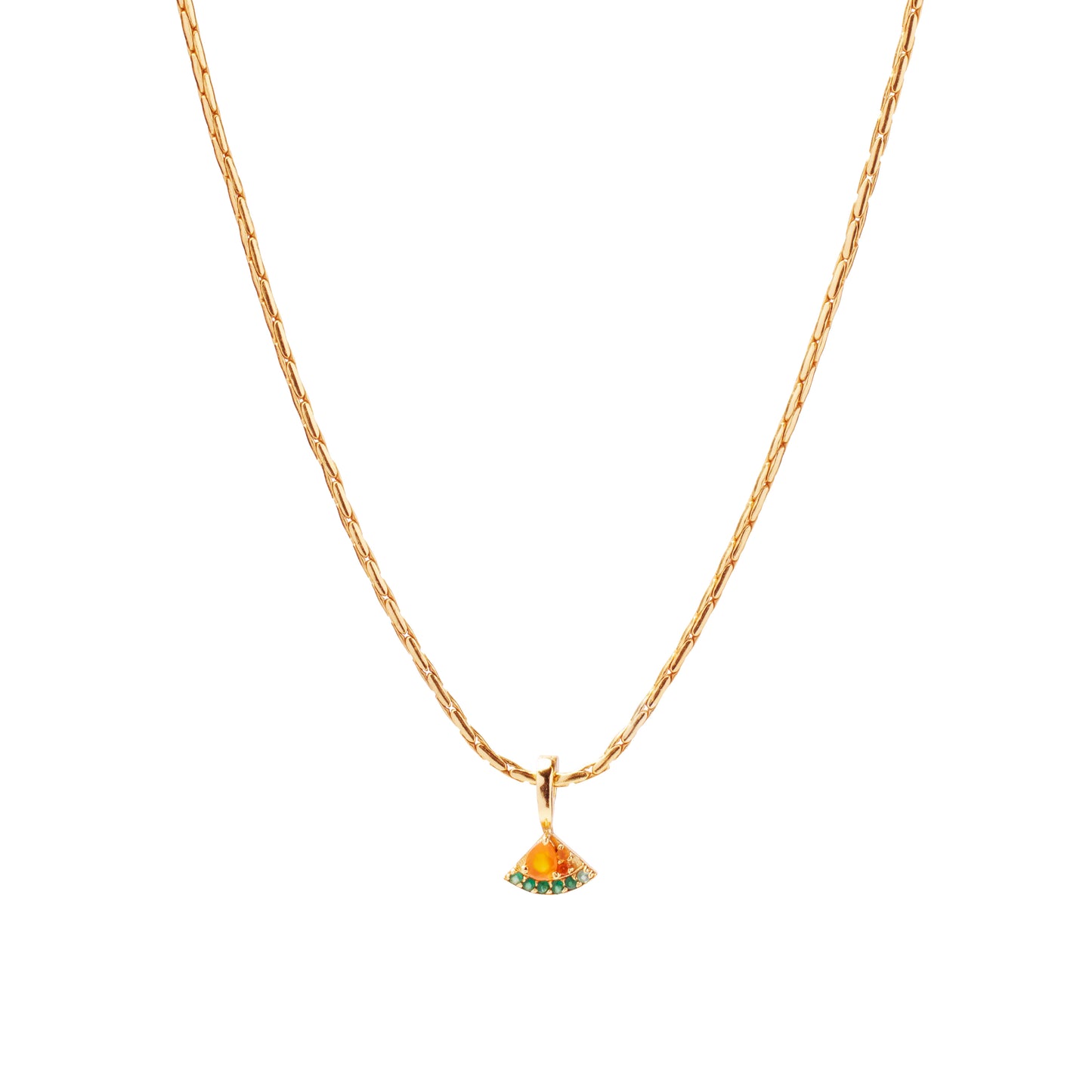 Watermelon Sugar Charm on Isla Round Snake Chain