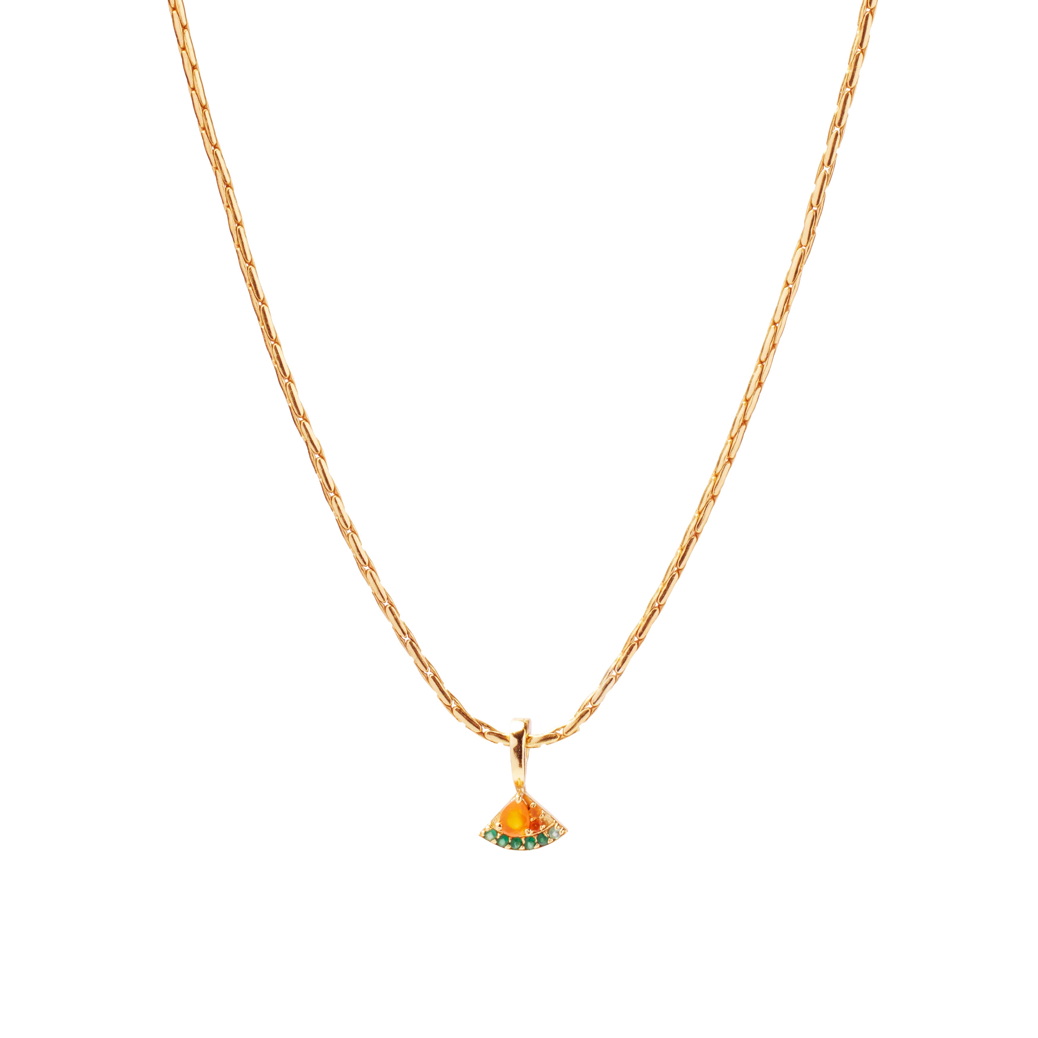 Watermelon Sugar Charm on Isla Round Snake Chain