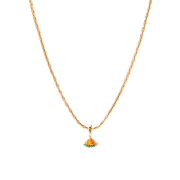 Watermelon Sugar Charm on Isla Round Snake Chain