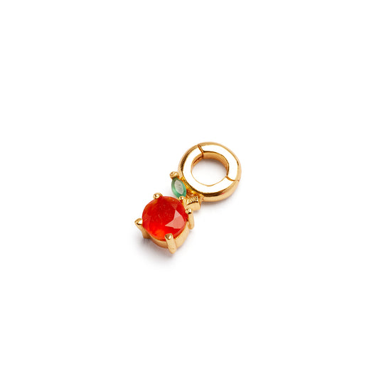 Orange Earring Charm Single
