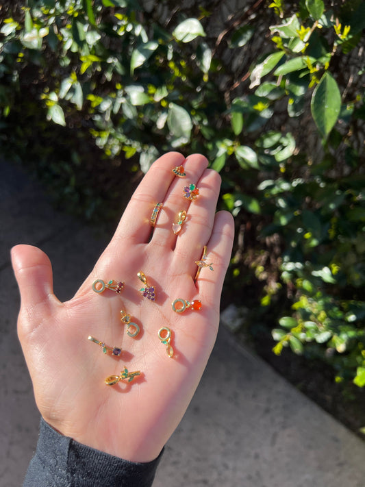 Pick Your Huggies and Huggie Charm Combo