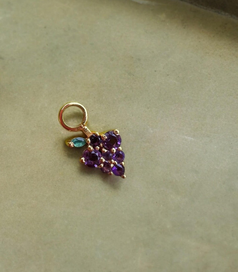 Grape Expectations Earring Charm Single