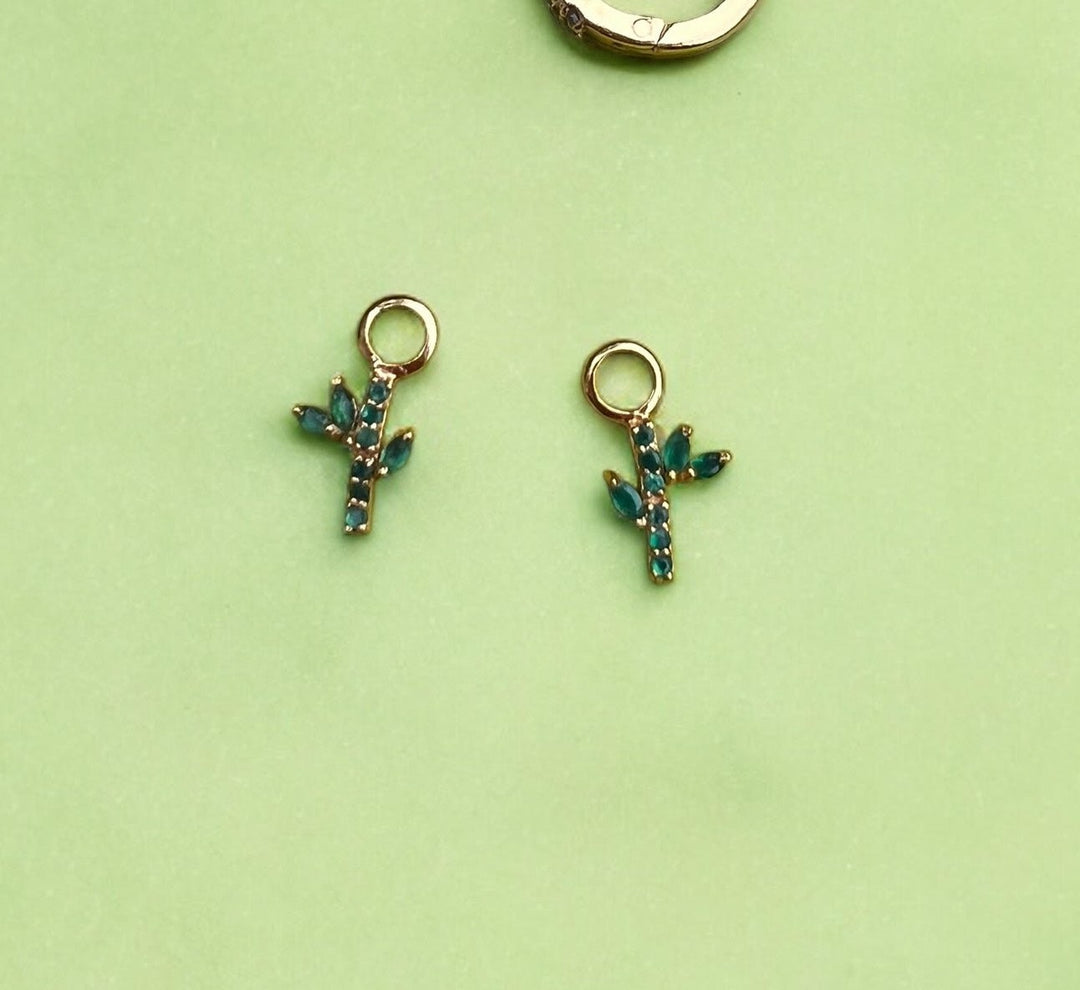 Bamboo Earring Charm Pair