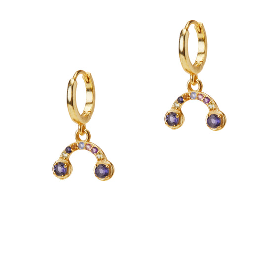 Chasing Rainbows Huggie Earrings